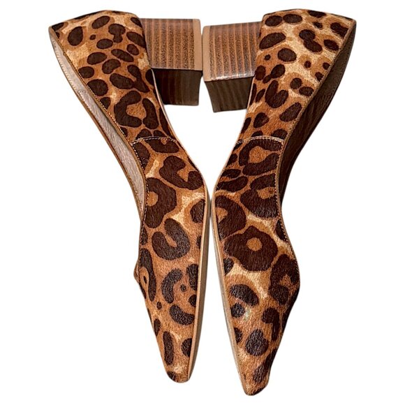 Anthropologie Shoes Womens 8M Leopard Print Calf Hair Mogul Parisian Chic IMOGEN - Picture 4 of 16